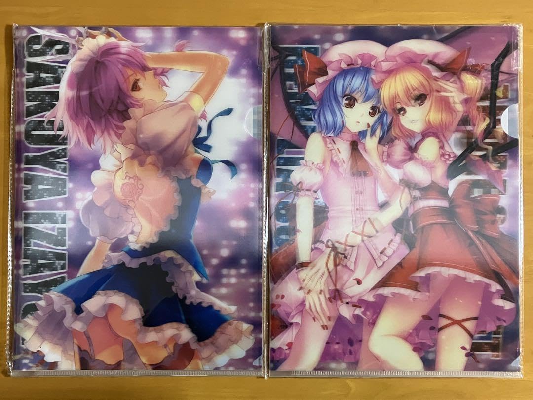 Amazon.co.jp: 東方 立体加工 A4クリアファイル 咲夜 レミリア フラン